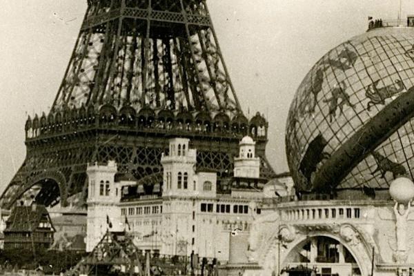 Eiffel Tower and globe