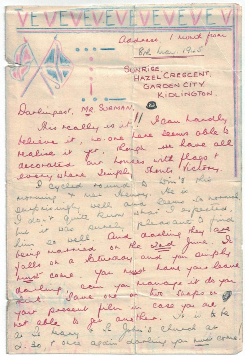 letter 8 may 1945
