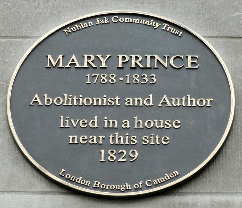 mary prince plaque