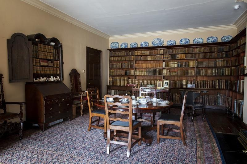 Interior of the Library at Springhill, County Londonderry