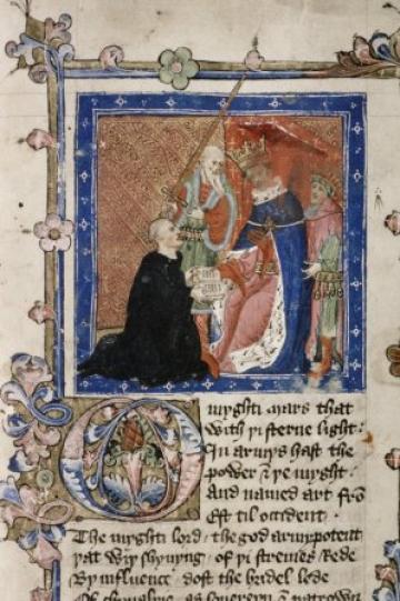 Bod MS Digby 232 fol 1 - Lydgate and Henry V